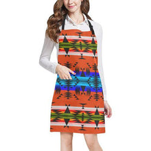 Load image into Gallery viewer, Between the Mountains Orange All Over Print Apron All Over Print Apron e-joyer 
