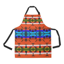 Load image into Gallery viewer, Between the Mountains Orange All Over Print Apron All Over Print Apron e-joyer 
