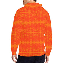 Load image into Gallery viewer, Between the Mountains Orange All Over Print Full Zip Hoodie for Men (Model H14) All Over Print Full Zip Hoodie for Men (H14) e-joyer 
