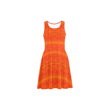 Load image into Gallery viewer, Between the Mountains Orange Atalanta Sundress (Model D04) Atalanta Sundress (D04) e-joyer 
