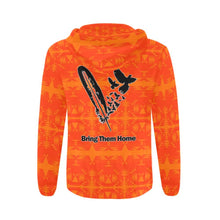 Load image into Gallery viewer, Between the Mountains Orange Bring Them Home All Over Print Full Zip Hoodie for Men (Model H14) All Over Print Full Zip Hoodie for Men (H14) e-joyer 
