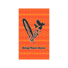 Load image into Gallery viewer, Between the Mountains Orange - Bring Them Home Feather with Doves Garden Flag 36&#39;&#39;x60&#39;&#39; (Two Sides Printing) Garden Flag 36‘’x60‘’ (Two Sides) e-joyer 
