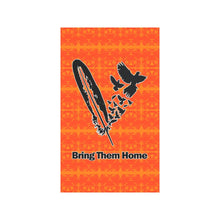 Load image into Gallery viewer, Between the Mountains Orange - Bring Them Home Feather with Doves Garden Flag 36&#39;&#39;x60&#39;&#39; (Two Sides Printing) Garden Flag 36‘’x60‘’ (Two Sides) e-joyer 
