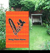 Load image into Gallery viewer, Between the Mountains Orange - Bring Them Home Feather with Doves Garden Flag 36&#39;&#39;x60&#39;&#39; (Two Sides Printing) Garden Flag 36‘’x60‘’ (Two Sides) e-joyer 
