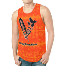 Load image into Gallery viewer, Between the Mountains Orange Bring Them Home New All Over Print Tank Top for Men (Model T46) New All Over Print Tank Top for Men (T46) e-joyer 
