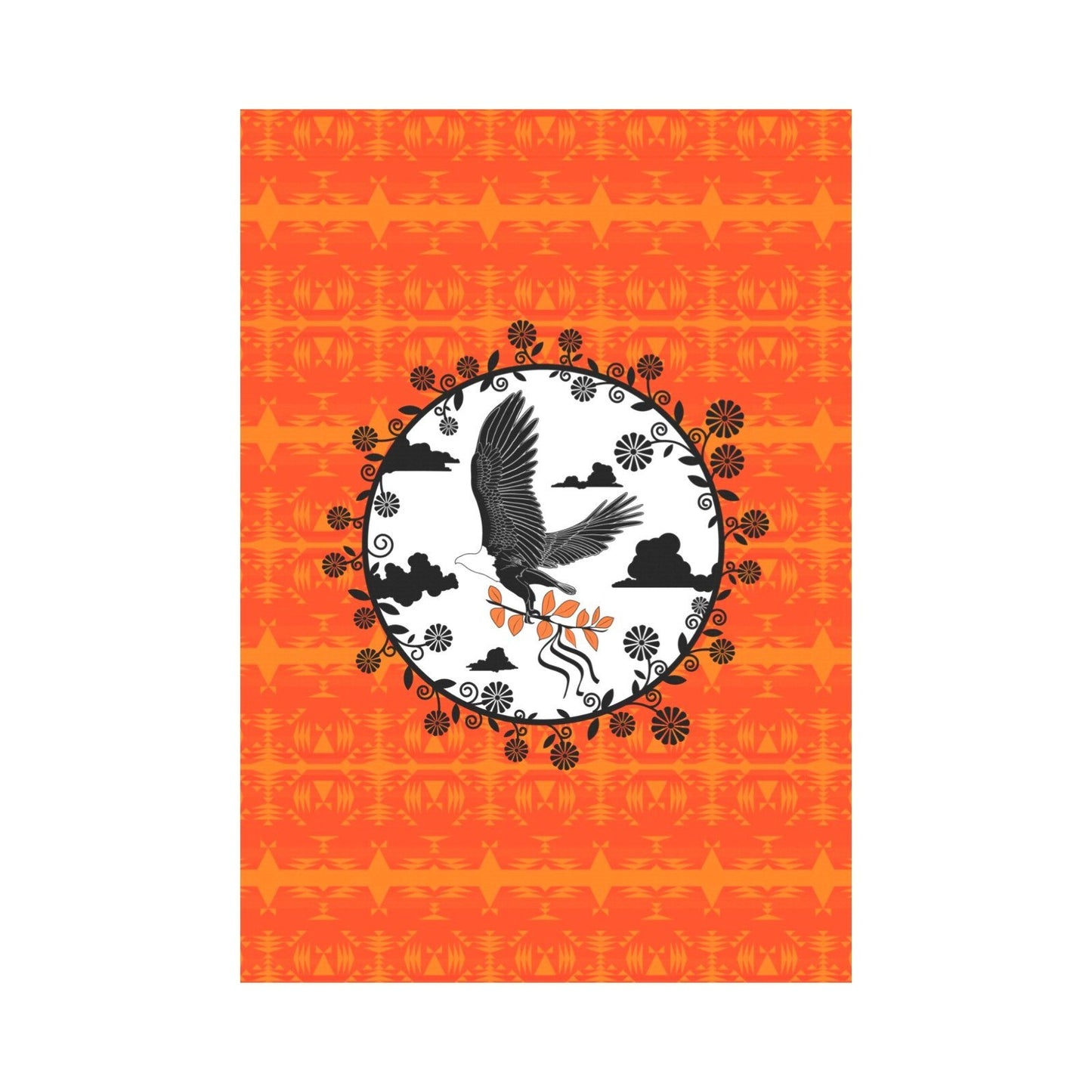 Between the Mountains Orange - Carrying Their Prayers Garden Flag 28''x40'' (Two Sides Printing) Garden Flag 28‘’x40‘’ (Two Sides) e-joyer 
