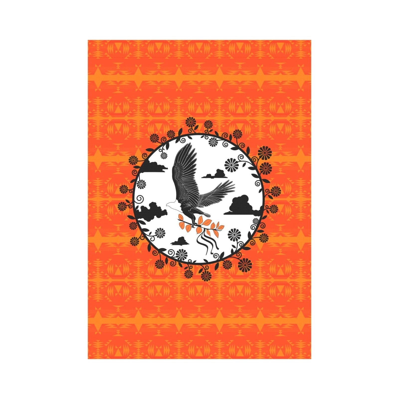 Between the Mountains Orange - Carrying Their Prayers Garden Flag 28''x40'' (Two Sides Printing) Garden Flag 28‘’x40‘’ (Two Sides) e-joyer 