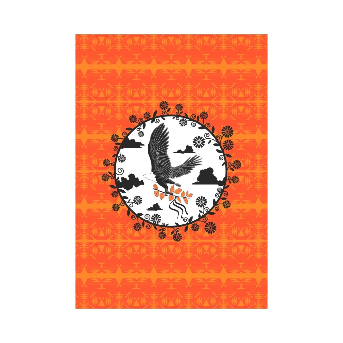 Between the Mountains Orange - Carrying Their Prayers Garden Flag 28''x40'' (Two Sides Printing) Garden Flag 28‘’x40‘’ (Two Sides) e-joyer 