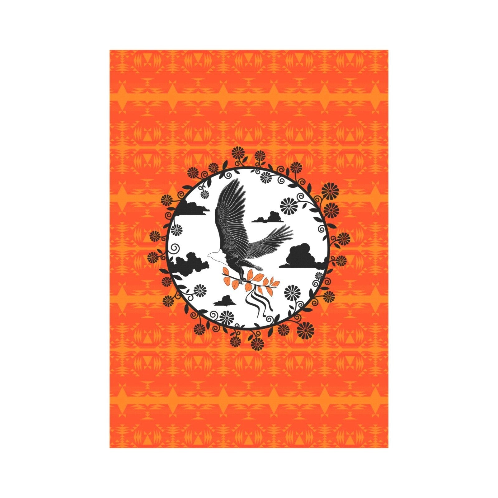 Between the Mountains Orange - Carrying Their Prayers Garden Flag 28''x40'' (Two Sides Printing) Garden Flag 28‘’x40‘’ (Two Sides) e-joyer 
