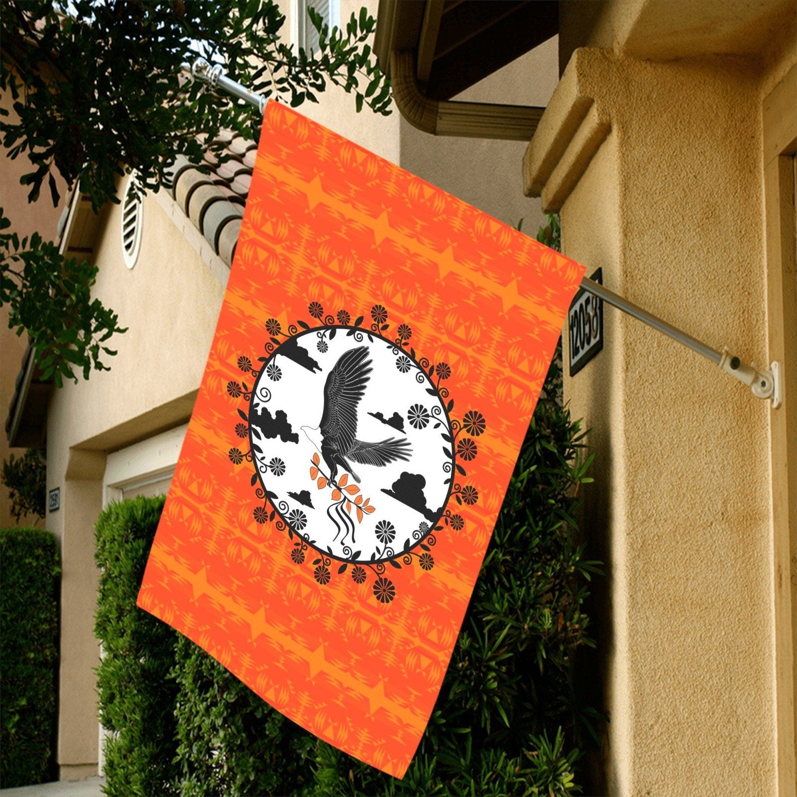 Between the Mountains Orange - Carrying Their Prayers Garden Flag 36''x60'' (Two Sides Printing) Garden Flag 36‘’x60‘’ (Two Sides) e-joyer 