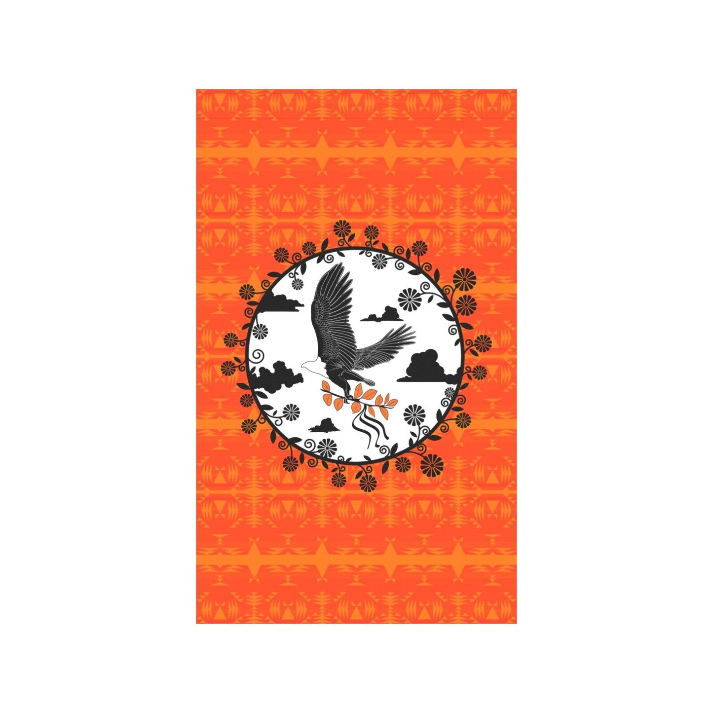 Between the Mountains Orange - Carrying Their Prayers Garden Flag 36''x60'' (Two Sides Printing) Garden Flag 36‘’x60‘’ (Two Sides) e-joyer 