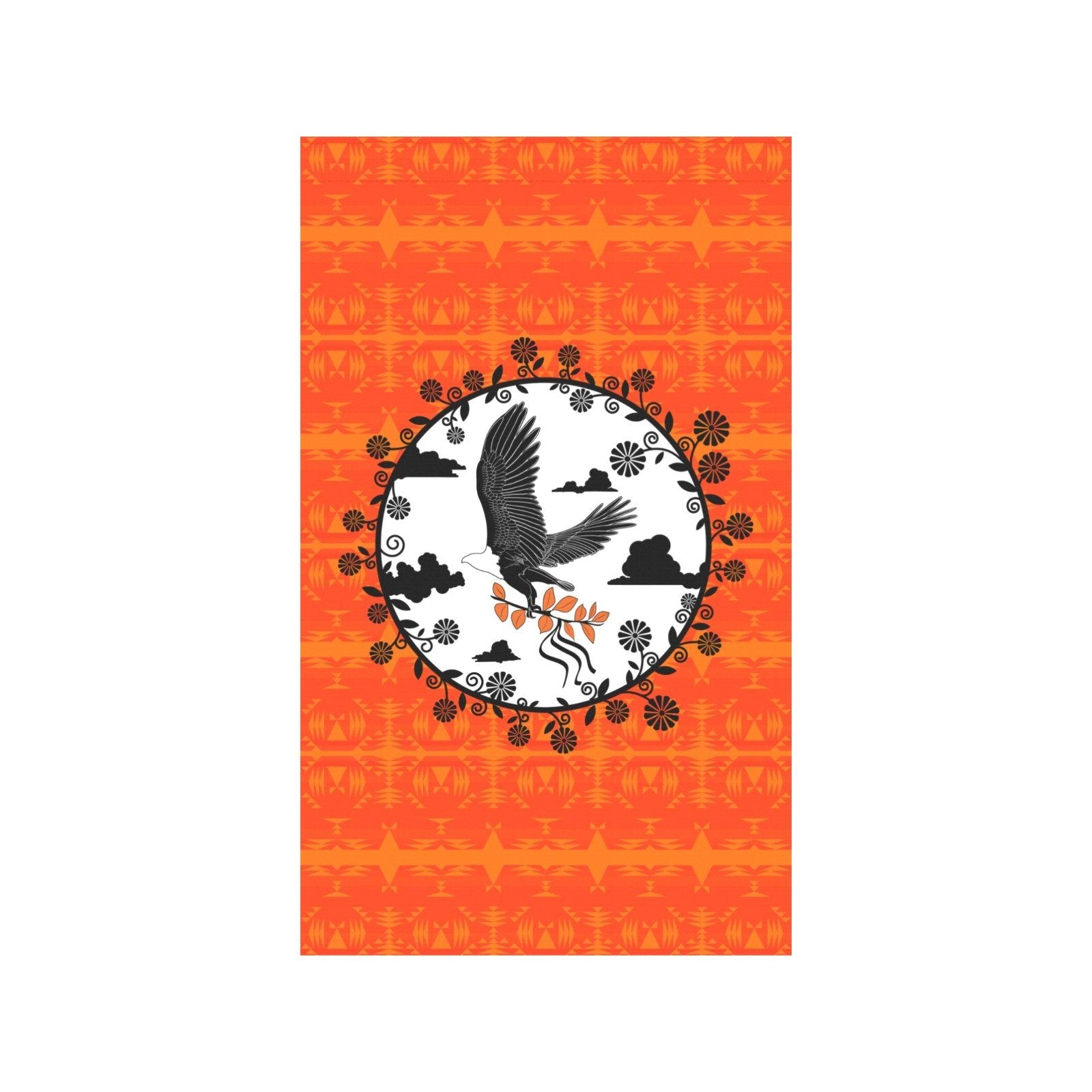 Between the Mountains Orange - Carrying Their Prayers Garden Flag 36''x60'' (Two Sides Printing) Garden Flag 36‘’x60‘’ (Two Sides) e-joyer 