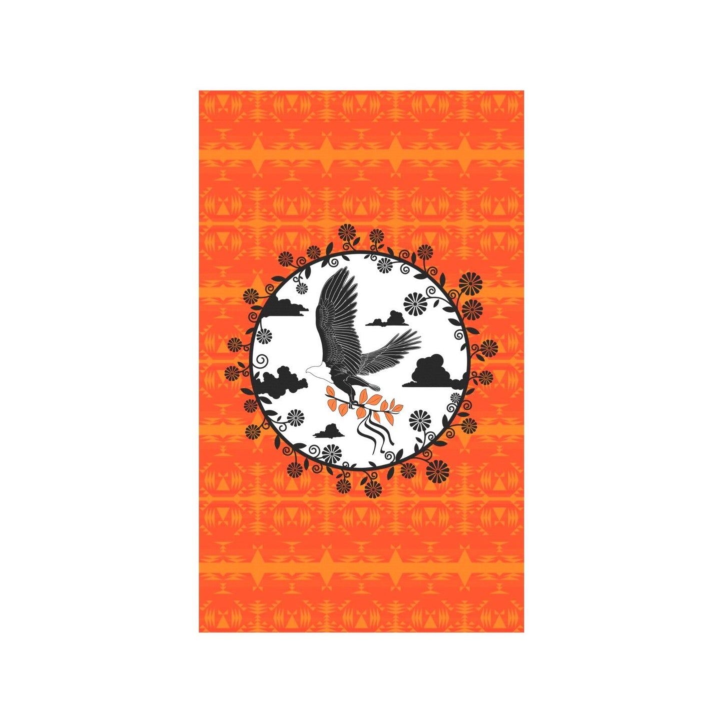 Between the Mountains Orange - Carrying Their Prayers Garden Flag 36''x60'' (Two Sides Printing) Garden Flag 36‘’x60‘’ (Two Sides) e-joyer 