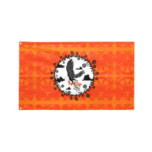 Load image into Gallery viewer, Between the Mountains Orange Carrying Their Prayers Garden Flag 59&quot;x35&quot; Garden Flag 59&quot;x35&quot; e-joyer 
