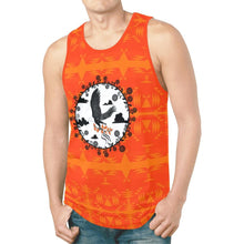 Load image into Gallery viewer, Between the Mountains Orange Carrying Their Prayers New All Over Print Tank Top for Men (Model T46) New All Over Print Tank Top for Men (T46) e-joyer 
