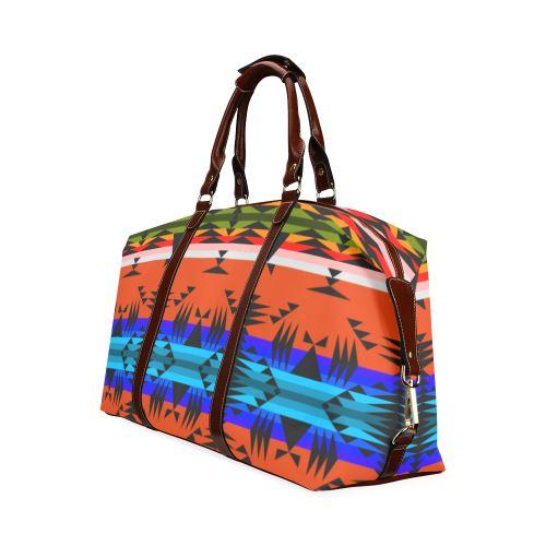 Between the Mountains Orange Classic Travel Bag (Model 1643) Remake Classic Travel Bags (1643) e-joyer 