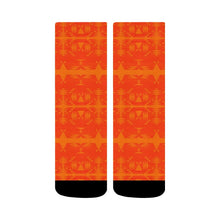 Load image into Gallery viewer, Between the Mountains Orange Crew Socks Crew Socks e-joyer 
