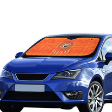 Load image into Gallery viewer, Between the Mountains Orange Feather Directions Car Sun Shade 55&quot;x30&quot; Car Sun Shade e-joyer 
