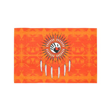 Load image into Gallery viewer, Between the Mountains Orange Feather Directions Motorcycle Flag (Twin Sides) Motorcycle Flag (Twin Sides) e-joyer 
