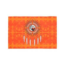 Load image into Gallery viewer, Between the Mountains Orange Feather Directions Motorcycle Flag (Twin Sides) Motorcycle Flag (Twin Sides) e-joyer 
