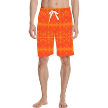 Load image into Gallery viewer, Between the Mountains Orange Men&#39;s All Over Print Casual Shorts (Model L23) Men&#39;s Casual Shorts (L23) e-joyer 
