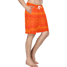 Load image into Gallery viewer, Between the Mountains Orange Men&#39;s All Over Print Casual Shorts (Model L23) Men&#39;s Casual Shorts (L23) e-joyer 
