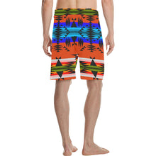Load image into Gallery viewer, Between the Mountains Orange Men&#39;s All Over Print Casual Shorts (Model L23) Men&#39;s Casual Shorts (L23) e-joyer 
