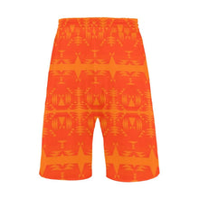 Load image into Gallery viewer, Between the Mountains Orange Men&#39;s All Over Print Casual Shorts (Model L23) Men&#39;s Casual Shorts (L23) e-joyer 
