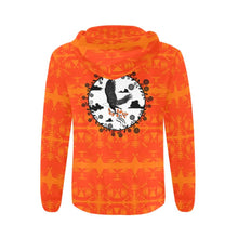 Load image into Gallery viewer, Between the Mountains Orange Orange Carrying Their Prayers All Over Print Full Zip Hoodie for Men (Model H14) All Over Print Full Zip Hoodie for Men (H14) e-joyer 
