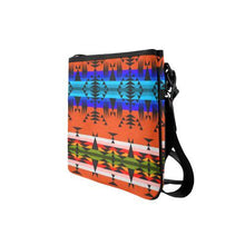 Load image into Gallery viewer, Between the Mountains Orange Slim Clutch Bag (Model 1668) Slim Clutch Bags (1668) e-joyer 
