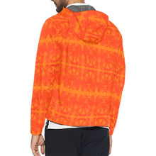 Load image into Gallery viewer, Between the Mountains Orange Unisex All Over Print Windbreaker (Model H23) All Over Print Windbreaker for Men (H23) e-joyer 
