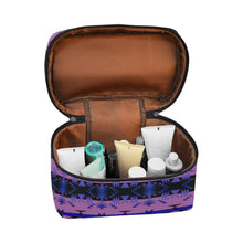 Load image into Gallery viewer, Between the Mountains Purple Cosmetic Bag/Large (Model 1658) Cosmetic Bag e-joyer 
