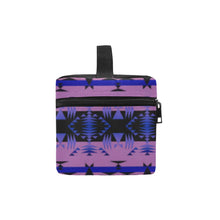 Load image into Gallery viewer, Between the Mountains Purple Cosmetic Bag/Large (Model 1658) Cosmetic Bag e-joyer 
