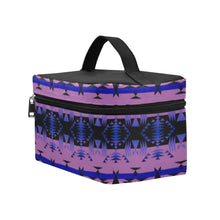 Load image into Gallery viewer, Between the Mountains Purple Cosmetic Bag/Large (Model 1658) Cosmetic Bag e-joyer 
