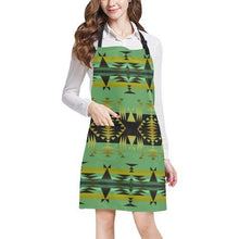 Load image into Gallery viewer, Between the Mountains Sage All Over Print Apron All Over Print Apron e-joyer 
