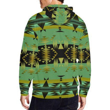 Load image into Gallery viewer, Between the Mountains Sage All Over Print Full Zip Hoodie for Men (Model H14) All Over Print Full Zip Hoodie for Men (H14) e-joyer 
