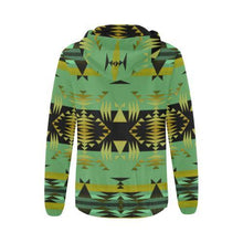 Load image into Gallery viewer, Between the Mountains Sage All Over Print Full Zip Hoodie for Women (Model H14) All Over Print Full Zip Hoodie for Women (H14) e-joyer 
