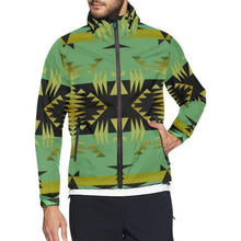 Load image into Gallery viewer, Between the Mountains Sage All Over Print Windbreaker for Men (Model H23) All Over Print Windbreaker for Men (H23) e-joyer 
