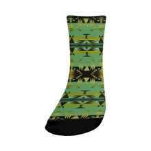 Load image into Gallery viewer, Between the Mountains Sage Crew Socks Crew Socks e-joyer 
