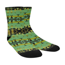 Load image into Gallery viewer, Between the Mountains Sage Crew Socks Crew Socks e-joyer 
