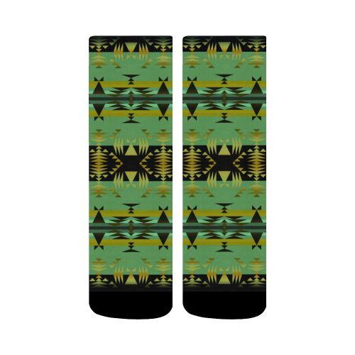 Between the Mountains Sage Crew Socks Crew Socks e-joyer 