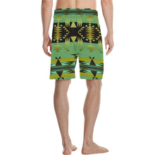 Load image into Gallery viewer, Between the Mountains Sage Men&#39;s All Over Print Casual Shorts (Model L23) Men&#39;s Casual Shorts (L23) e-joyer 
