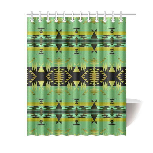 Between the Mountains Sage Shower Curtain 60"x72" Shower Curtain 60"x72" e-joyer 