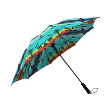 Load image into Gallery viewer, Between the Mountains Semi-Automatic Foldable Umbrella Semi-Automatic Foldable Umbrella e-joyer 
