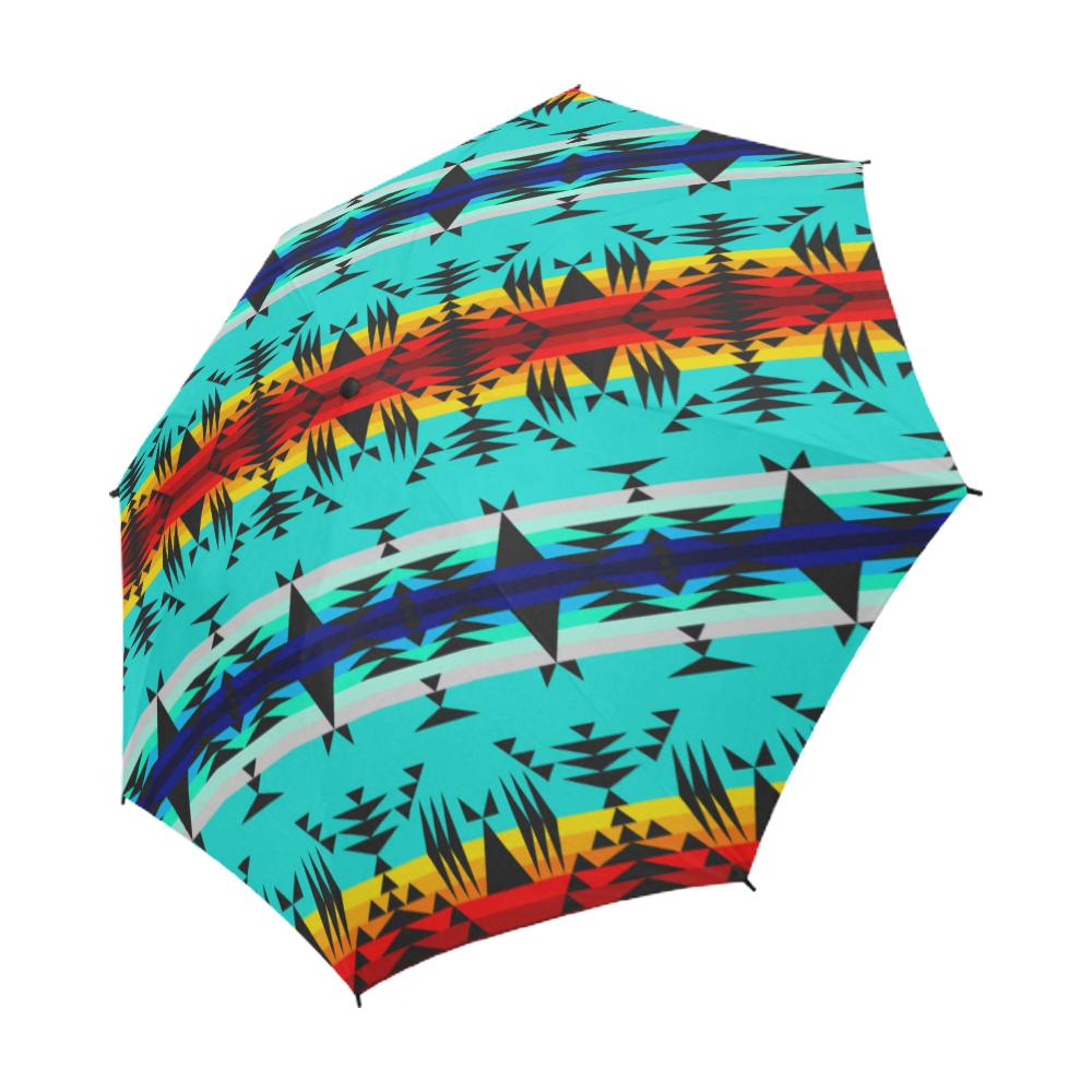 Between the Mountains Semi-Automatic Foldable Umbrella Semi-Automatic Foldable Umbrella e-joyer 