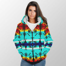 Load image into Gallery viewer, Between the Mountains Sherpa Hoodie 49 Dzine 
