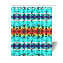 Load image into Gallery viewer, Between the Mountains Shower Curtain 60&quot;x72&quot; Shower Curtain 60&quot;x72&quot; e-joyer 
