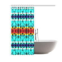 Load image into Gallery viewer, Between the Mountains Shower Curtain 60&quot;x72&quot; Shower Curtain 60&quot;x72&quot; e-joyer 
