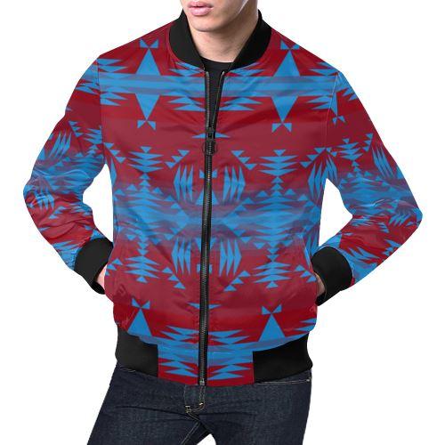 Between the Mountains Sierra Deep Lake All Over Print Bomber Jacket for Men/Large Size (Model H19) All Over Print Bomber Jacket for Men/Large (H19) e-joyer 