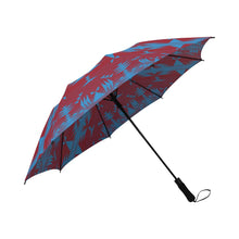 Load image into Gallery viewer, Between the Mountains Sierra Deep lake Semi-Automatic Foldable Umbrella Semi-Automatic Foldable Umbrella e-joyer 
